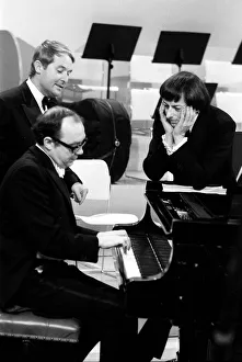 Andre Previn with Ernie Wise & Eric Morecambe for 1971 Morecambe & Wise christmas Andre Previn with Ernie Wise & Eric Morecambe for 1971 Morecambe & Wise christmas