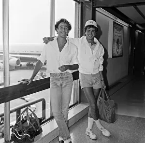 Andrew Ridgeley and George Michael of the pop group Wham Andrew Ridgeley and George Michael of the pop group Wham