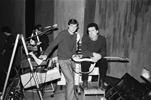 Andy McCluskey and Paul Humphreys (on keyboards) of the band Orchesteral Manouevers In Andy McCluskey and Paul Humphreys (on keyboards) of the band Orchesteral Manouevers In