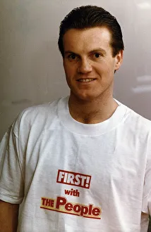 Andy Sinton Queens Park Rangers & England football player pictured wearing The People Andy Sinton Queens Park Rangers & England football player pictured wearing The People