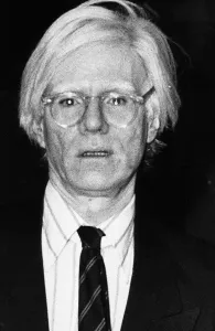 Andy Warhol leaving Heathrow Airport for New York, flying on Concorde Andy Warhol leaving Heathrow Airport for New York, flying on Concorde