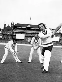 Andy's very Handy with the Bat: American singer Andy Williams as he gets his first Andy's very Handy with the Bat: American singer Andy Williams as he gets his first
