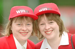 Angela Eagle (left) and her twin sister Maria (right) , pictured in Liverpool, April 1997 Angela Eagle (left) and her twin sister Maria (right) , pictured in Liverpool, April 1997