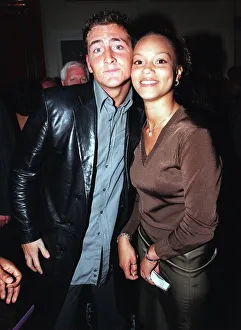 Angela Griffin with boyfriend Will Mellor September 1998 attending the TV Quick Awards at Angela Griffin with boyfriend Will Mellor September 1998 attending the TV Quick Awards at