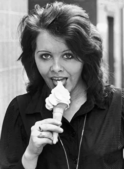 Anne Alexander gives a suggestive lick to a creamy ice cream cone. 15th May 1980 Anne Alexander gives a suggestive lick to a creamy ice cream cone. 15th May 1980