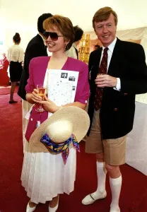 Anne Diamond TV presenter and her husband Mike Hollingsworth are seen at Windsor Polo in Anne Diamond TV presenter and her husband Mike Hollingsworth are seen at Windsor Polo in