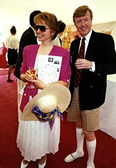Anne Diamond TV presenter and her husband Mike Hollingsworth are seen at Windsor Polo in Anne Diamond TV presenter and her husband Mike Hollingsworth are seen at Windsor Polo in