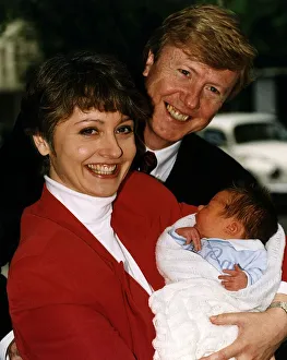 Anne Diamond TV Presenter with husband Mike Holdsworth and their new baby Anne Diamond TV Presenter with husband Mike Holdsworth and their new baby