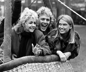 Anneka Rice TV Presenter with Paul Nicholas and Leslie Ash Anneka Rice TV Presenter with Paul Nicholas and Leslie Ash