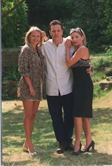 ANNIKA RICE, MICHELLE COLLINS & MICHAEL FRENCH AT A BBC TV LAUNCH 03/08/1995 ANNIKA RICE, MICHELLE COLLINS & MICHAEL FRENCH AT A BBC TV LAUNCH 03/08/1995