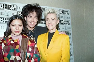 Announcement of the 1991 Brit Awards Nominations. Betty Boo with Marie Fredriksson Announcement of the 1991 Brit Awards Nominations. Betty Boo with Marie Fredriksson