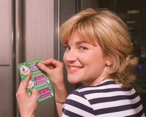 Anthea Turner TV Presenter Daily Mirror National Lottery Scratchcards Competition Anthea Turner TV Presenter Daily Mirror National Lottery Scratchcards Competition