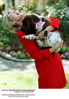 Anthea Turner TV Presenter with Hattie October 1998 Television Presenter Anthea Anthea Turner TV Presenter with Hattie October 1998 Television Presenter Anthea