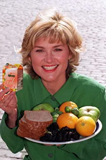 Anthea Turner TV Presenter Launching A New Ribena Drink Anthea Turner TV Presenter Launching A New Ribena Drink
