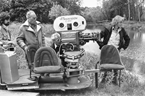 Anthony B Richmond Cinematographer, (left) Director John Sturges (second left Anthony B Richmond Cinematographer, (left) Director John Sturges (second left