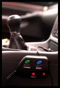 Anti road rage device by Robbie Crawford May 1998 Thanks Sorry Help buttons Anti road rage device by Robbie Crawford May 1998 Thanks Sorry Help buttons