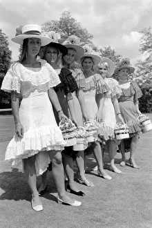 Apres tenis outfits by Teddy Tinling (right to left) Gloria Butler, Gale Chanfreau Apres tenis outfits by Teddy Tinling (right to left) Gloria Butler, Gale Chanfreau
