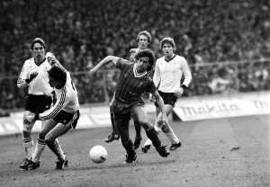 Arnold Muhren Craig Johnston & Norman Whiteside 1983 during Milk cup final Arnold Muhren Craig Johnston & Norman Whiteside 1983 during Milk cup final