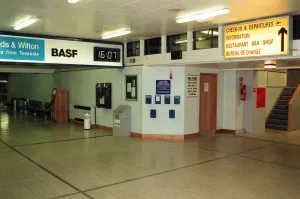 The Arrivals Hall at Teesside Airport 17th November 1997 The Arrivals Hall at Teesside Airport 17th November 1997