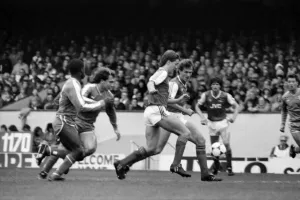Arsenal 3 v. Chelsea 1. Division One Football. October 1986 LF20-14-013 Arsenal 3 v. Chelsea 1. Division One Football. October 1986 LF20-14-013
