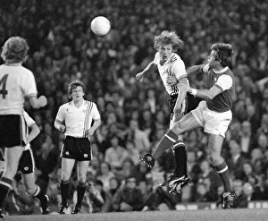 Arsenal attacks the Manchester United goal at Highbury August 1977 Arsenal attacks the Manchester United goal at Highbury August 1977