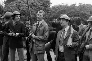 Arsenal Football Club play at being Dads Army. Bob Wilson Arsenal Football Club play at being Dads Army. Bob Wilson