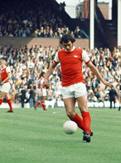 Arsenal footballer Ray Kennedy in action at Highbury. September 1971 Arsenal footballer Ray Kennedy in action at Highbury. September 1971