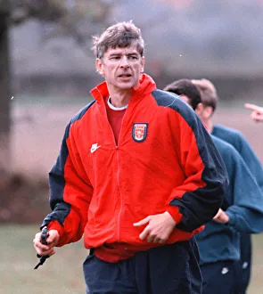 Arsenal Manger Arsene Wenger at their London Colney training ground 1996 Arsenal Manger Arsene Wenger at their London Colney training ground 1996