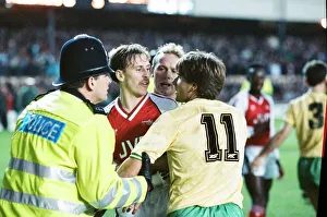 Arsenal v Norwich City, League match at Highbury, Saturday 4th November 1989 Arsenal v Norwich City, League match at Highbury, Saturday 4th November 1989