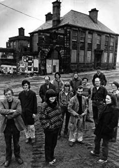 Artists outside Bridewell Studios, a former Police station on Prescot Street, Liverpool Artists outside Bridewell Studios, a former Police station on Prescot Street, Liverpool