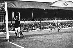 Aston Villa's Andy Gray celebrates after scoring one of his three goals against West Aston Villa's Andy Gray celebrates after scoring one of his three goals against West