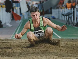 Athlete Jonathan Edwards Jonathan Edwards takes part in the Triple Jump Athlete Jonathan Edwards Jonathan Edwards takes part in the Triple Jump