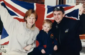 Athlete Jonathan Edwards Jonathan Edwards with wife Alison Athlete Jonathan Edwards Jonathan Edwards with wife Alison