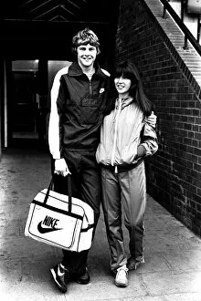Images Dated 1st March 1982: Athlete Steve Cram modelling some sports wear in March 1982