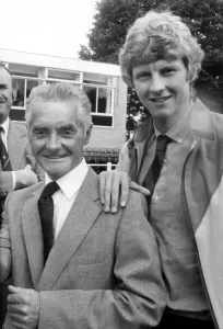 Athlete Steve Cram Steve Cram with his coach Jimmy Hedley 16 August 1983 Athlete Steve Cram Steve Cram with his coach Jimmy Hedley 16 August 1983
