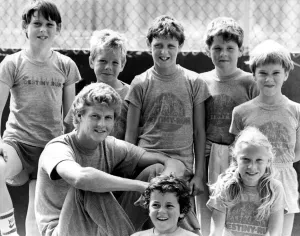 Athlete Steve Cram Steve Cram spends a day coaching the youngsters who will Athlete Steve Cram Steve Cram spends a day coaching the youngsters who will