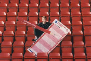 Athlete Steve Cram Steve Cram unveiled the slips for the new midweek Athlete Steve Cram Steve Cram unveiled the slips for the new midweek