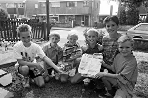 Five athletic boys pounded the streets near their homes to raise £28 Five athletic boys pounded the streets near their homes to raise £28