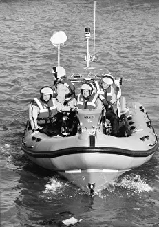 An Atlantic 75 vessel, the Porthcawl lifeboat. 29th April 1998 An Atlantic 75 vessel, the Porthcawl lifeboat. 29th April 1998