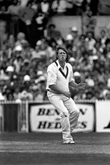 Australia v England 3rd test match in Melbourne. Jeff Thomson Australian fast bowler Australia v England 3rd test match in Melbourne. Jeff Thomson Australian fast bowler