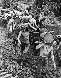 Australian troops land at Jacquinot Bay in New Britain, Papua New Guinea during Australian troops land at Jacquinot Bay in New Britain, Papua New Guinea during