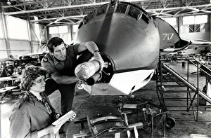 Aviation - RAF St Athan - Members of No 2 Engineering Squadron at work on a RAF Victor K2 Aviation - RAF St Athan - Members of No 2 Engineering Squadron at work on a RAF Victor K2