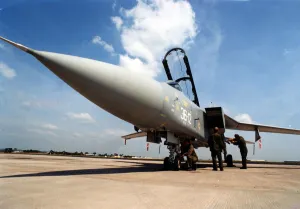 Aviation - RAF St Athan - A Royal Airforce Tornado F3 fighter aircraft at St Athan - 22nd Aviation - RAF St Athan - A Royal Airforce Tornado F3 fighter aircraft at St Athan - 22nd