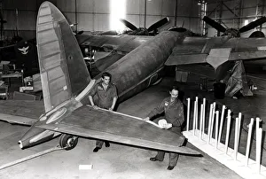 Aviation - RAF St Athan - Sgt Paul Burgess (left) and Cpl Martin Simmonds with the De Aviation - RAF St Athan - Sgt Paul Burgess (left) and Cpl Martin Simmonds with the De