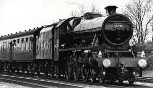 The Bahamas - Locomotive pulls into Midland Railway centre 15th May 1989 The Bahamas - Locomotive pulls into Midland Railway centre 15th May 1989