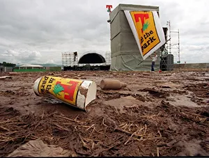 Balado Airfield July 1997 near Kinross after T in the Park July 1997 music festival Balado Airfield July 1997 near Kinross after T in the Park July 1997 music festival
