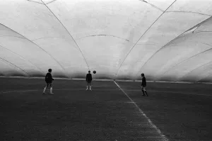 The balloon went at Filbert Street on 14th April, home of Leicester City football club The balloon went at Filbert Street on 14th April, home of Leicester City football club