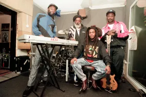 Band members from Steel Pulse, who are flying out to the USA Band members from Steel Pulse, who are flying out to the USA