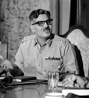 Bangladesh - Major General Rao Farman Ali Khan at a press conference in the Government Bangladesh - Major General Rao Farman Ali Khan at a press conference in the Government