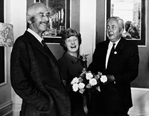 Barbara Castle receives cake and flowers on her birthday from Harold Wilson (R) 1971 Barbara Castle receives cake and flowers on her birthday from Harold Wilson (R) 1971